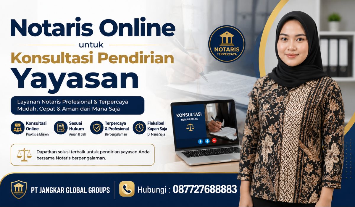 Notaris Online untuk Konsultasi Pendirian Yayasan
